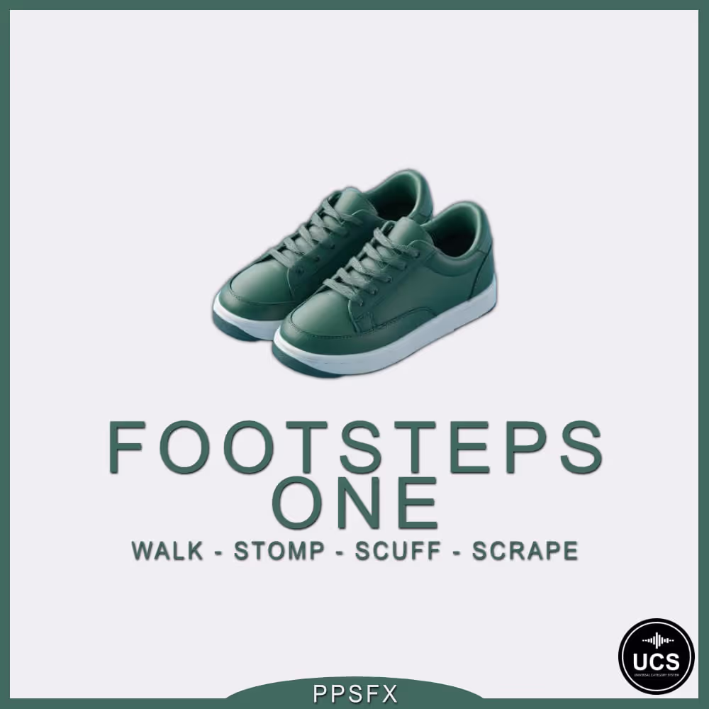 Footsteps One sound effects library by Pasi Pitkänen / PPSFX