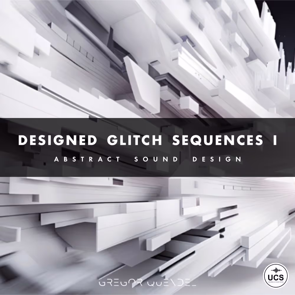 Designed Glitch Sequences I sound effects library by Gregor Quendel