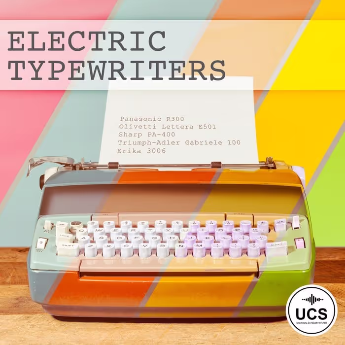 Electric Typewriters sound effects library by SoundBits