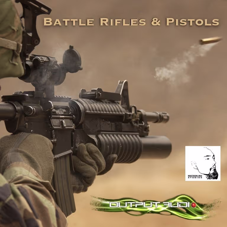 Battle Rifles and Pistols sound effects library by Watson Wu