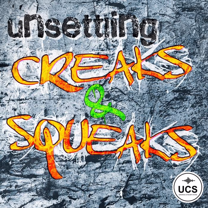 Unsettling Creaks & Squeaks sound effects library by SoundBits