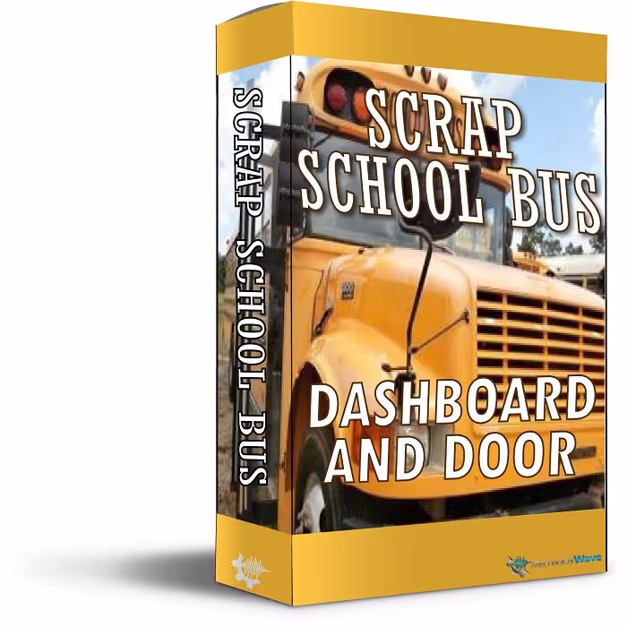 Scrap School Bus - Dashboard and Door sound effects library by Mechanical Wave