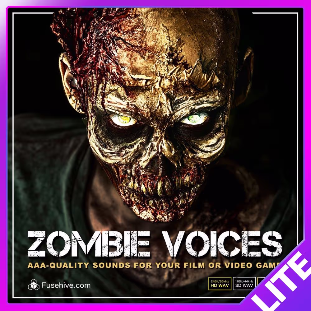 Zombie Voices sound effects library by Fusehive