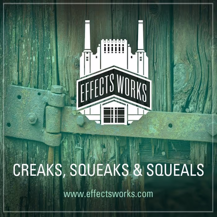 Creaks, Squeaks & Squeals sound effects library by Effectsworks