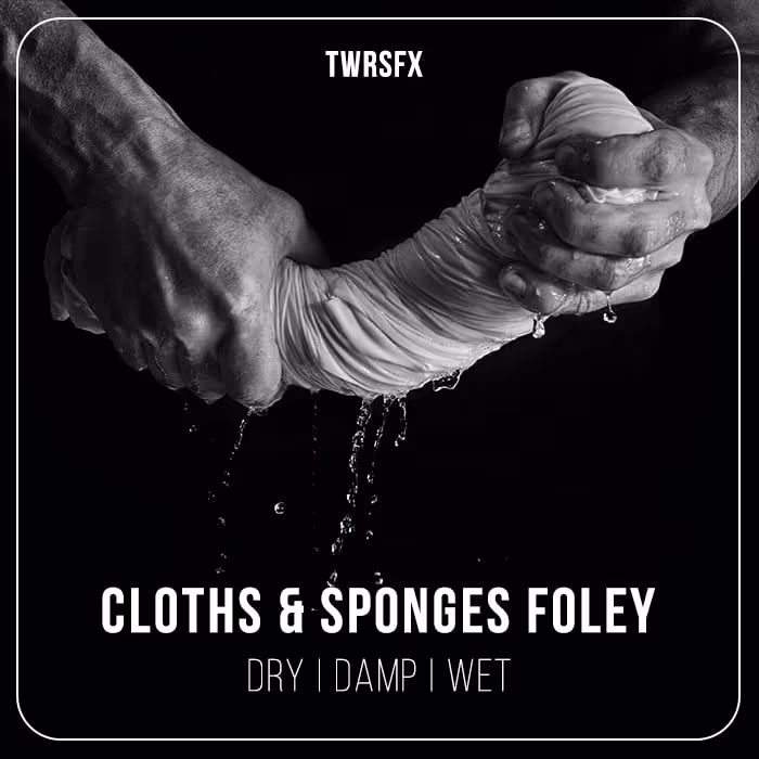 Cloths & Sponges Foley sound effects library by TheWorkRoom Audio Post