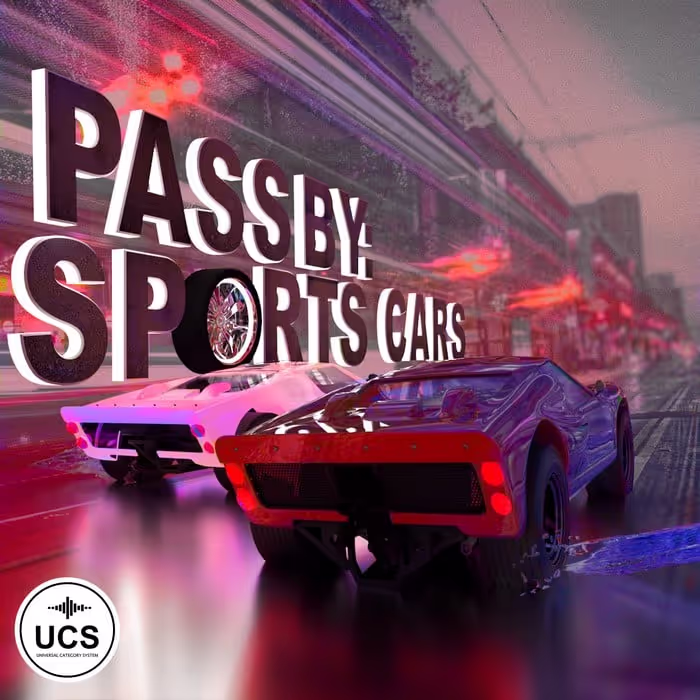 Pass-By: Sports Cars sound effects library by SoundBits