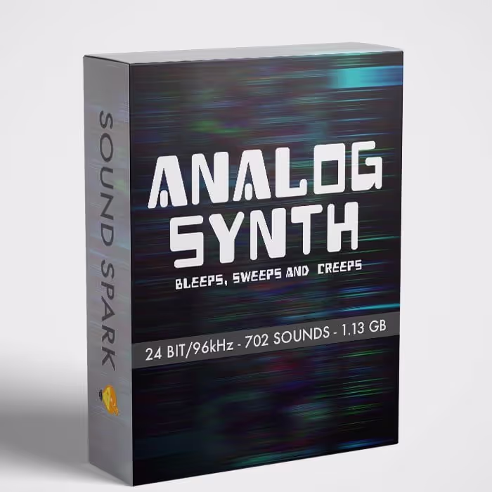 Analog Synth Volume 1: Bleeps, Sweeps and Creeps sound effects library by Sound Spark LLC