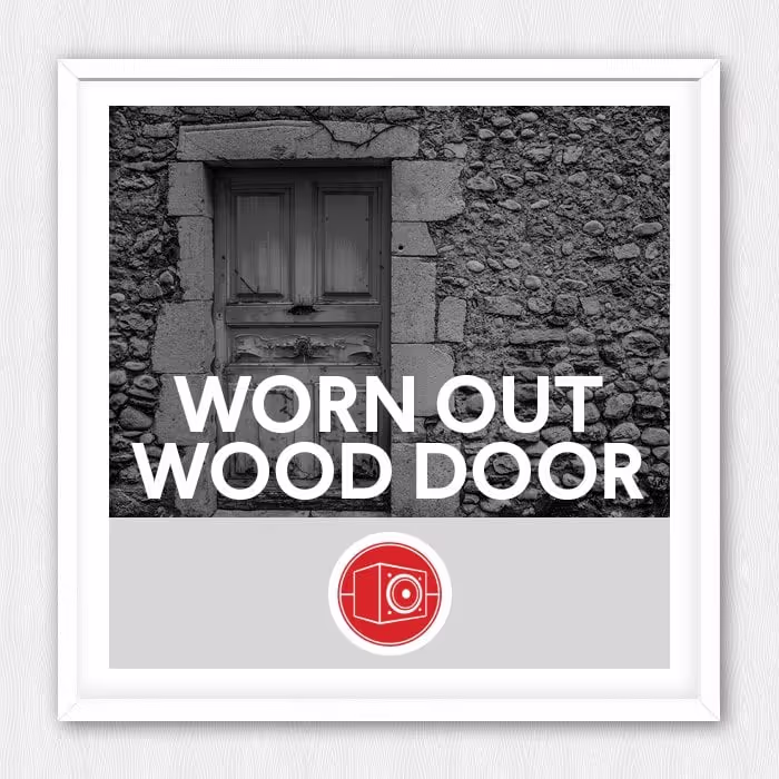 Worn Out Wood Door sound effects library by Big Room Sound