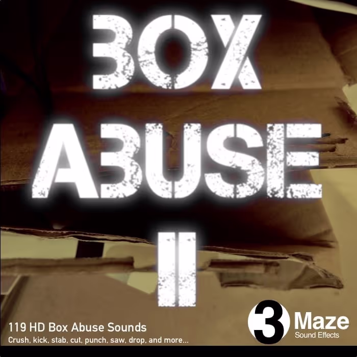 Box Abuse II sound effects library by 3MAZE