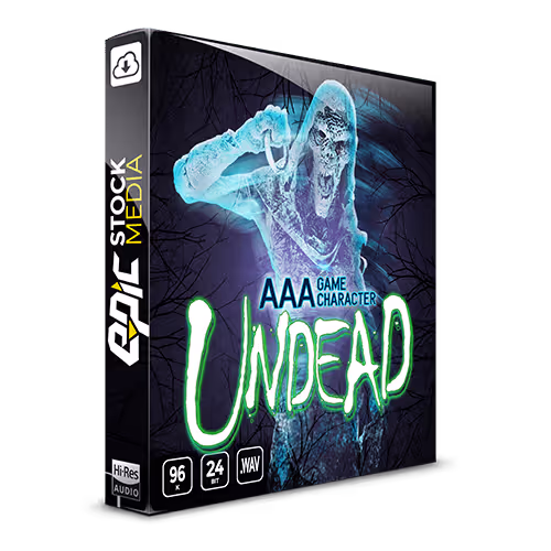 AAA Game Character Undead sound effects library by Epic Stock Media