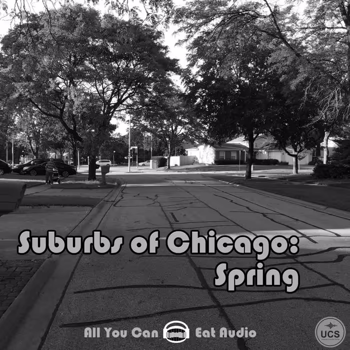 Suburbs of Chicago: Spring sound effects library by All You Can Eat Audio