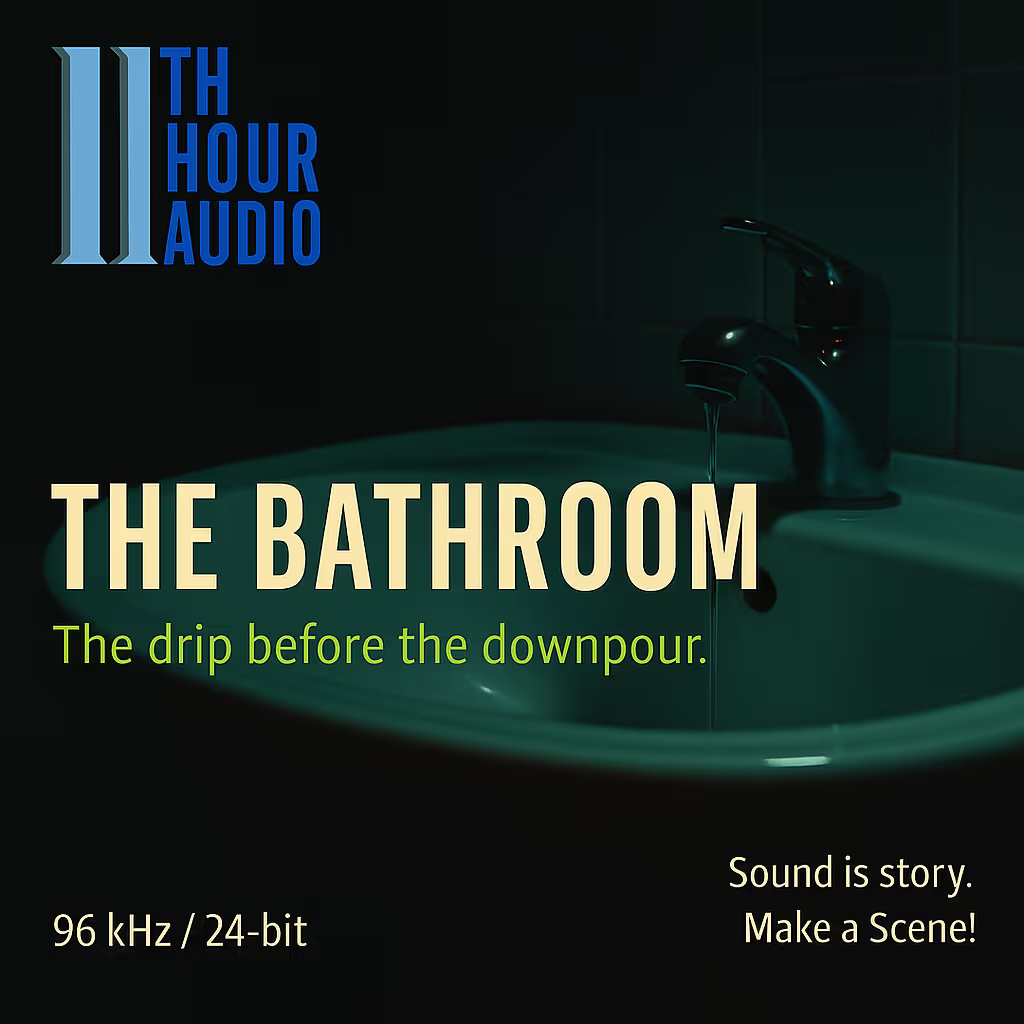 The Bathroom Audio Playset sound effects library by 11th Hour Audio
