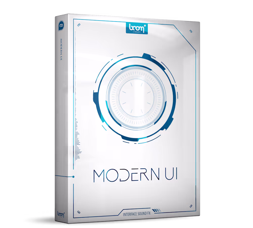 Modern UI sound effects library by BOOM Library