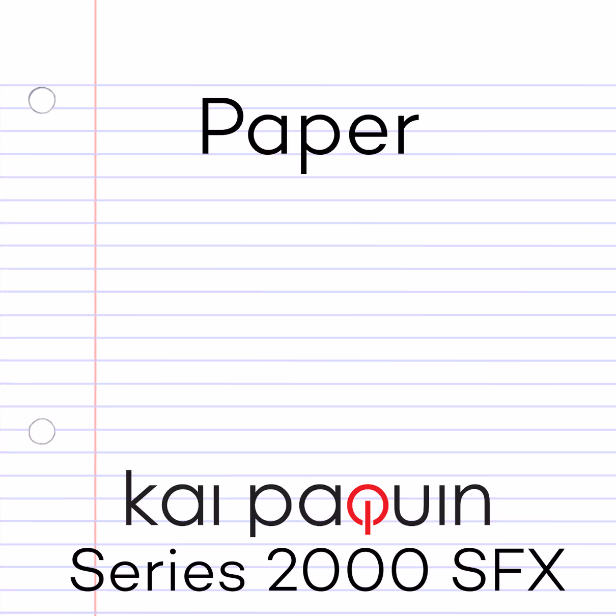 Paper (Kaibrary) sound effects library by Kaibrary