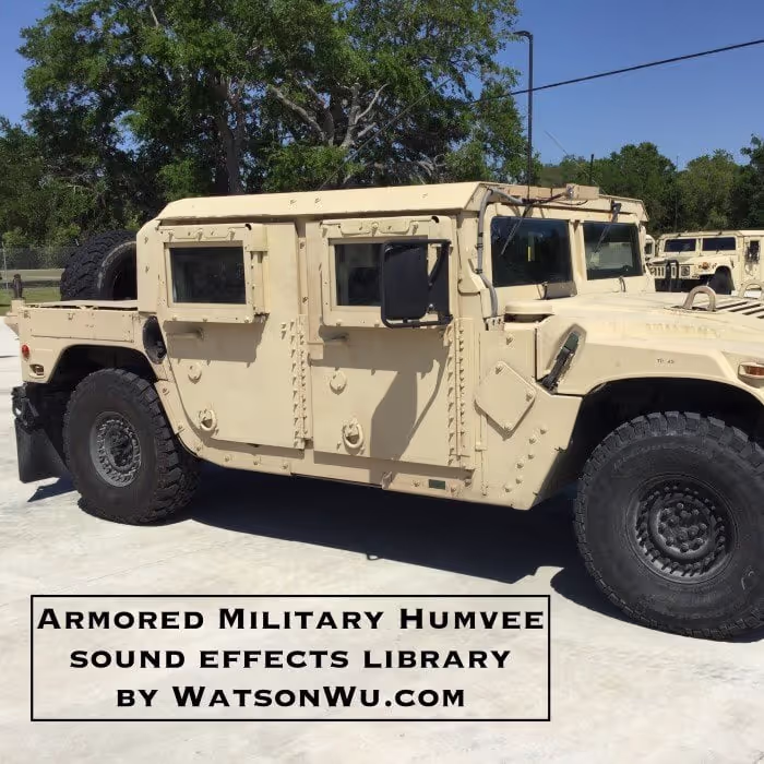 Armored Military Humvee sound effects library by Watson Wu