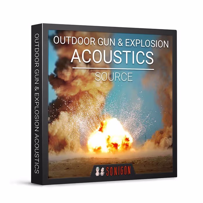 Outdoor Gun and Explosion Acoustics Source sound effects library by Sonigon
