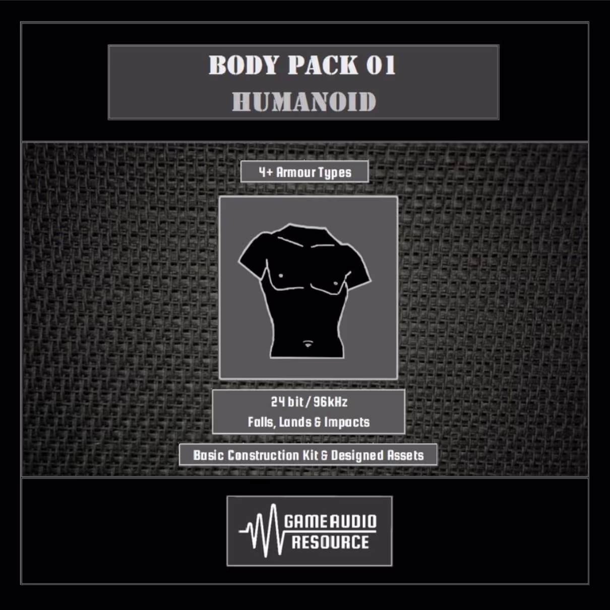 Body Pack 01: Humanoid sound effects library by Game Audio Resource