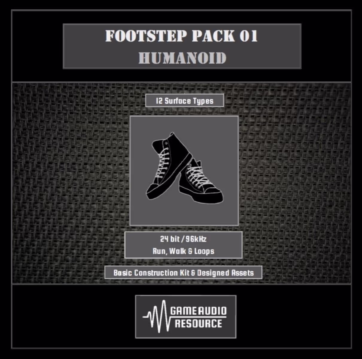 Footstep Pack 01: Humanoid sound effects library by Game Audio Resource