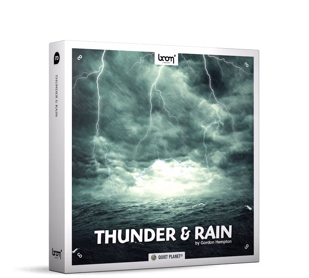 Thunder & Rain sound effects library by BOOM Library