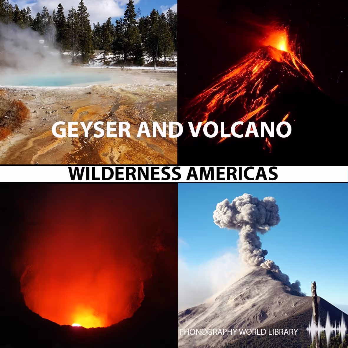 Geyser and Volcano - Wilderness Americas sound effects library by Phonography