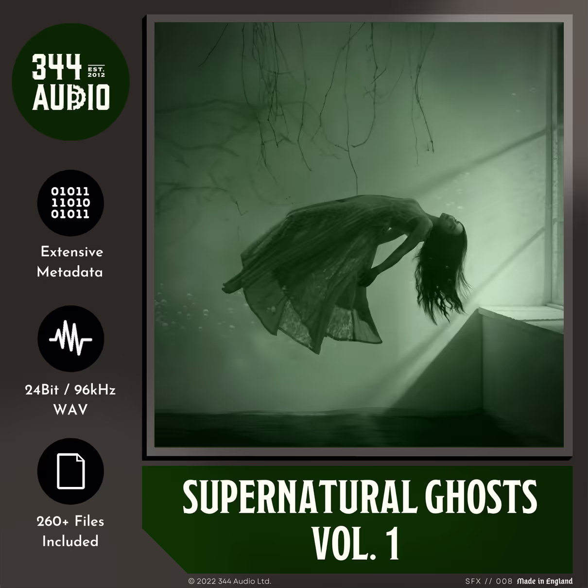Supernatural Ghosts sound effects library by 344 SFX