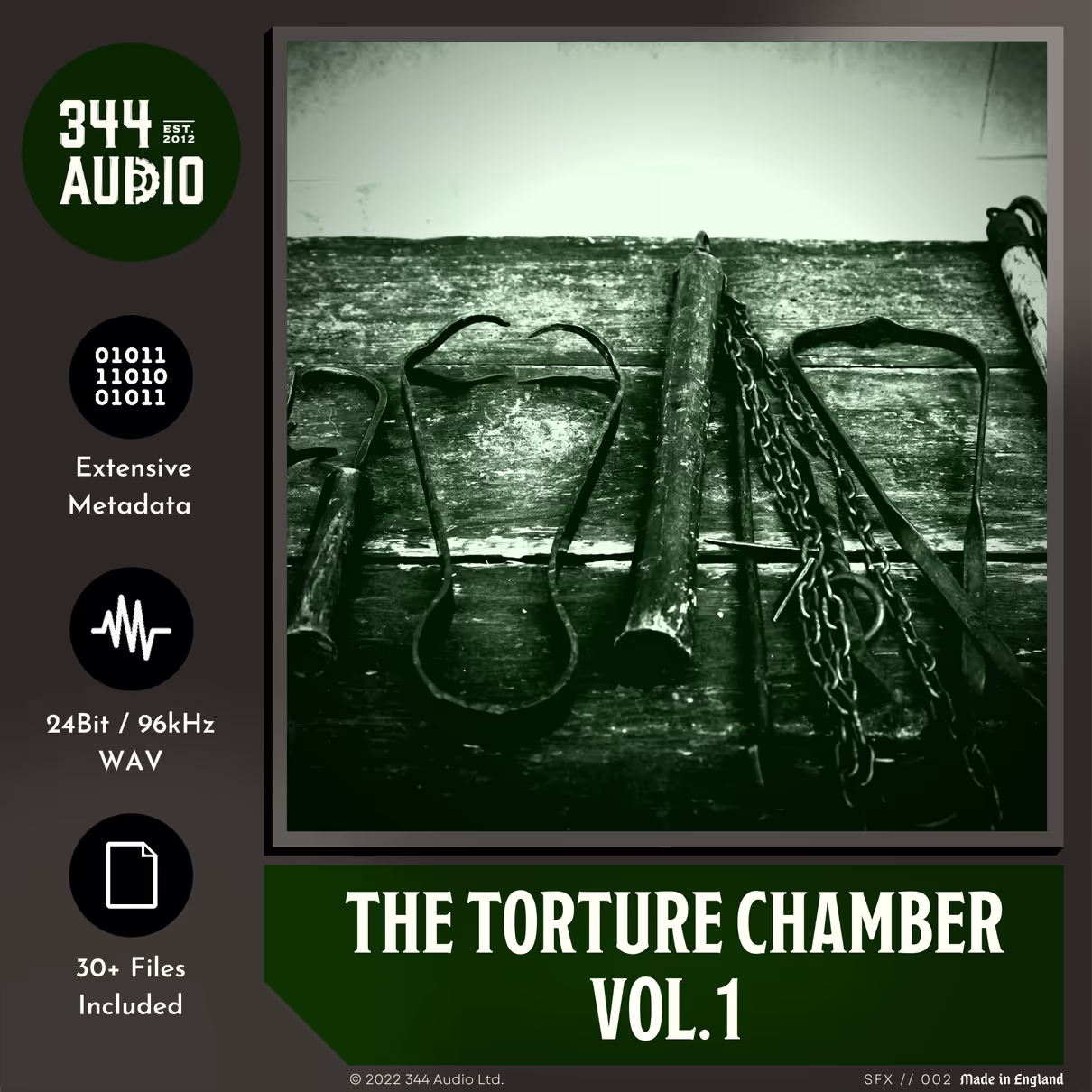 The Torture Chamber sound effects library by 344 SFX