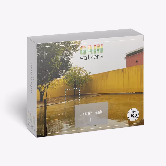Urban Rain II sound effects library by GainWalkers