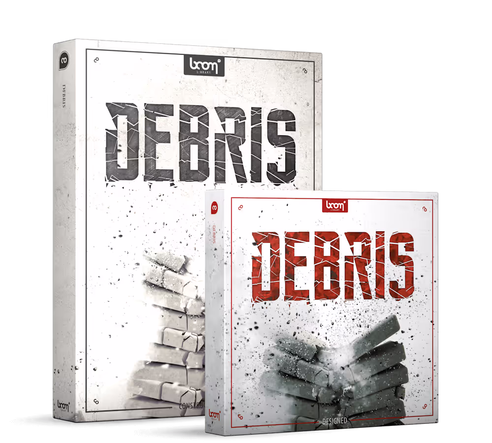 Debris sound effects library by BOOM Library