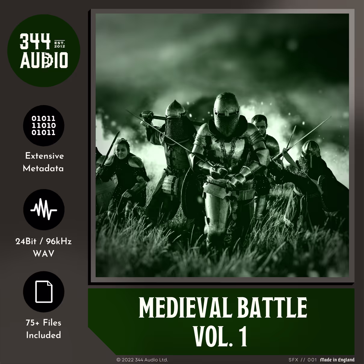 Medieval Battle sound effects library by 344 SFX