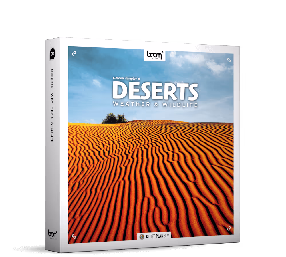 Deserts - Weather & Wildlife sound effects library by BOOM Library