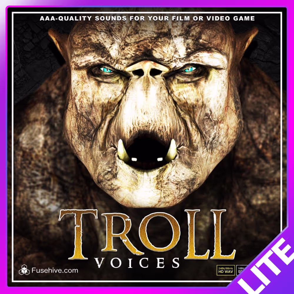 Fantasy Cave Troll Voices sound effects library by Fusehive