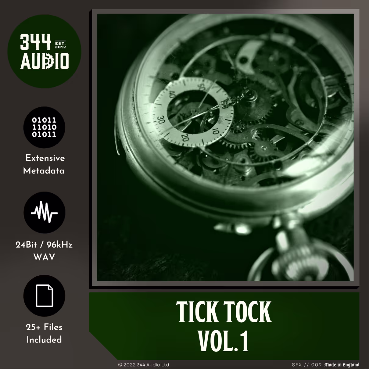 Tick Tock sound effects library by 344 SFX