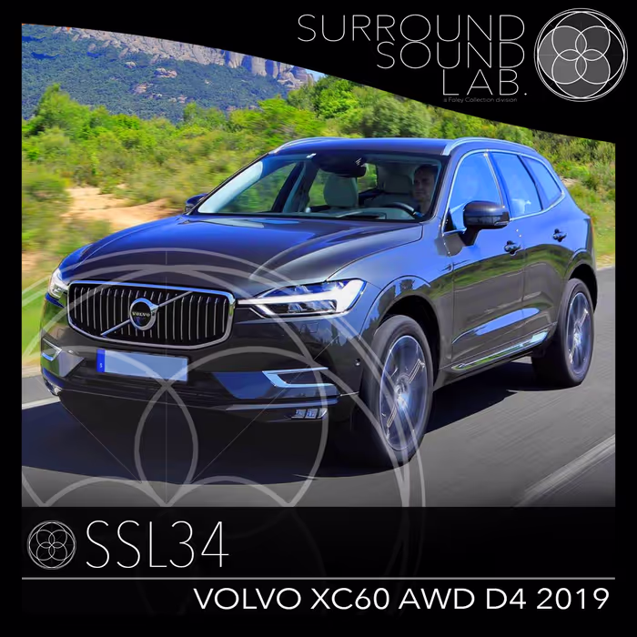 SSL34 Volvo XC60 AWD D4 2019 sound effects library by Foley Collection & Surround Sound LAB