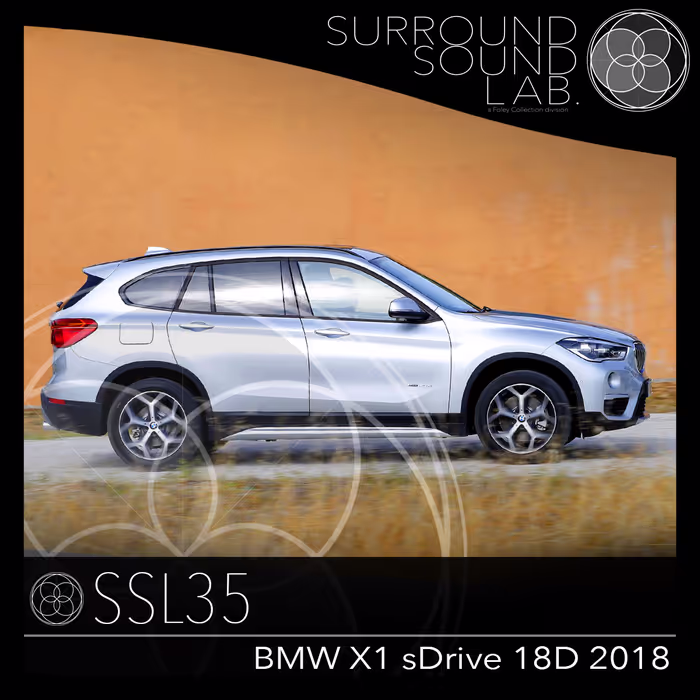 BMW X1 sDrive 18d 2018 sound effects library by Foley Collection & Surround Sound LAB