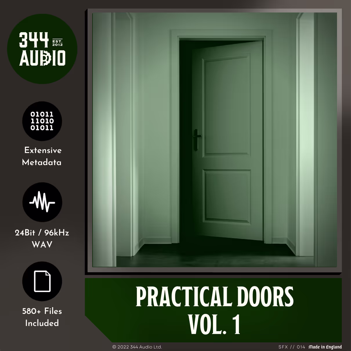 Practical Doors sound effects library by 344 SFX