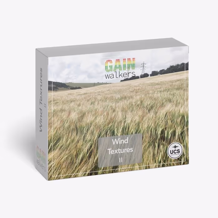 Wind Textures II sound effects library by GainWalkers