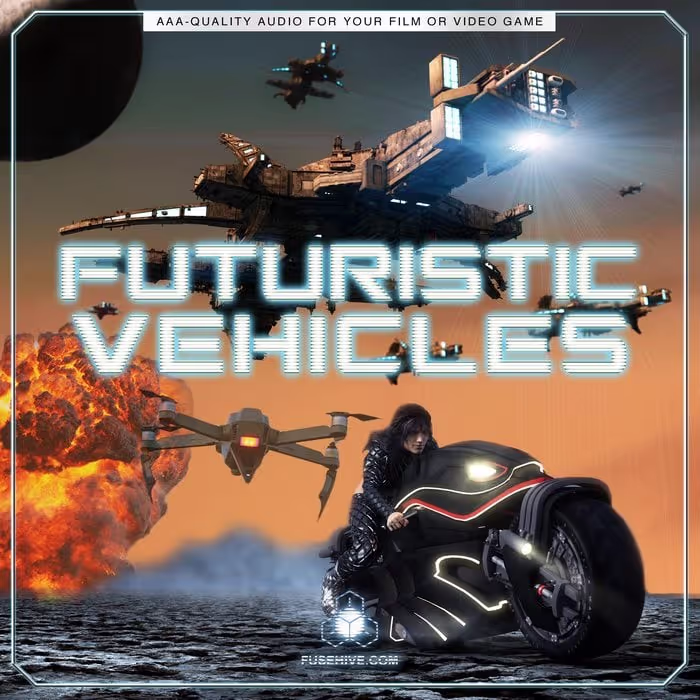 Futuristic Vehicles sound effects library by Fusehive