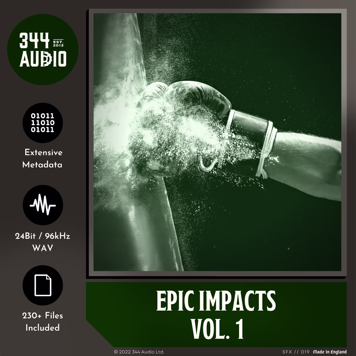 Epic Impacts Vol. 1 sound effects library by 344 SFX