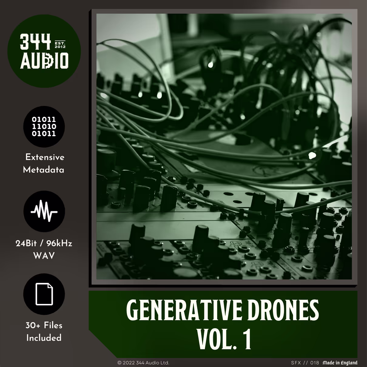 Generative Drones sound effects library by 344 SFX