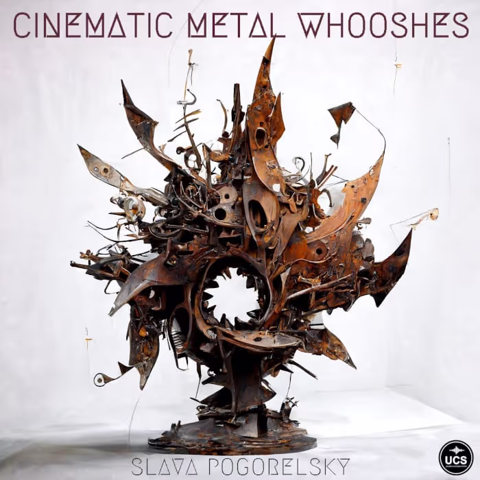 Cinematic Metal Whooshes sound effects library by Slava Pogorelsky