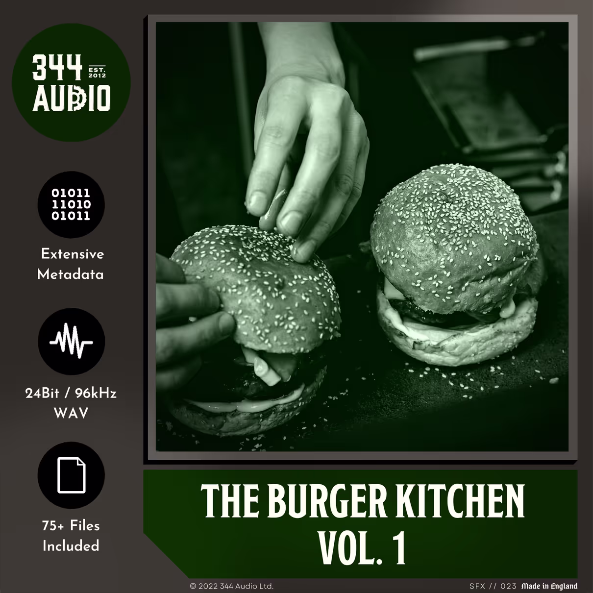 The Burger Kitchen sound effects library by 344 SFX