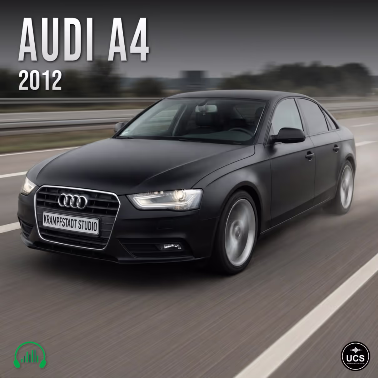 Audi A4 2012 large family car sound effects library by Krampfstadt Studio