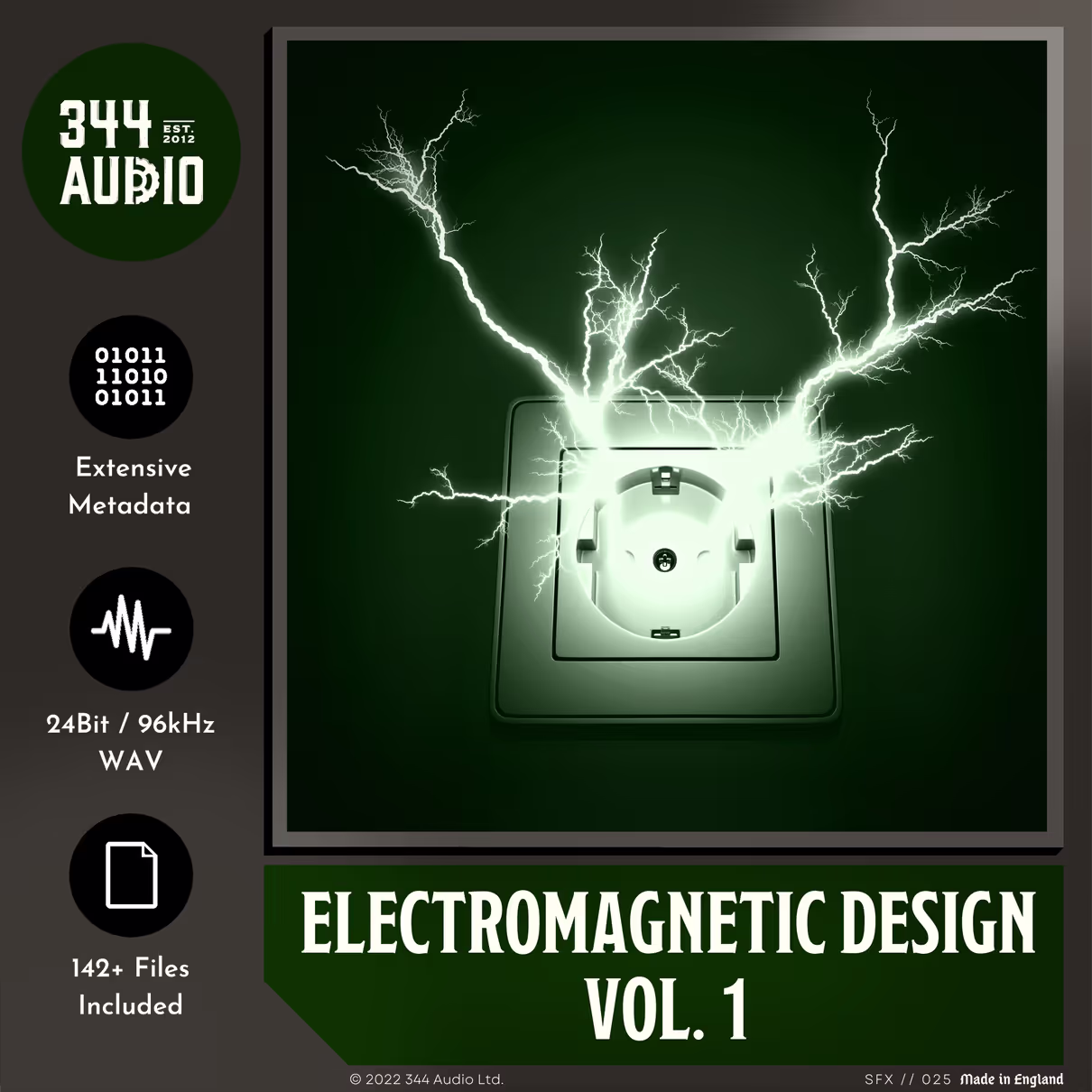 Electromagnetic Design sound effects library by 344 SFX