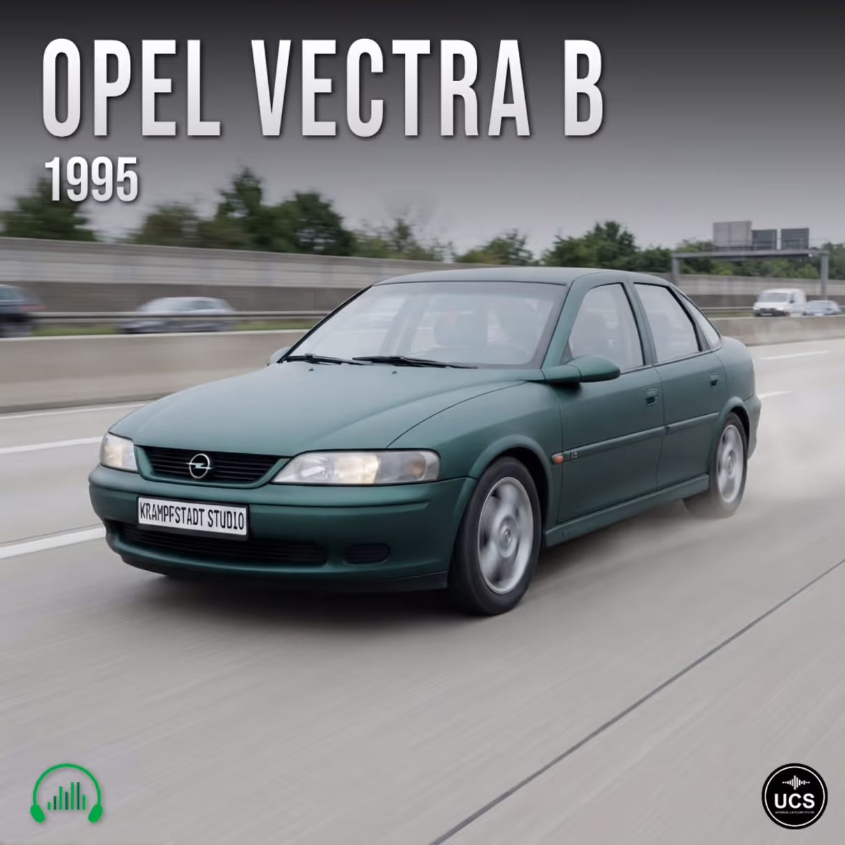 Opel Vectra B 1995 large family car sound effects library by Krampfstadt Studio