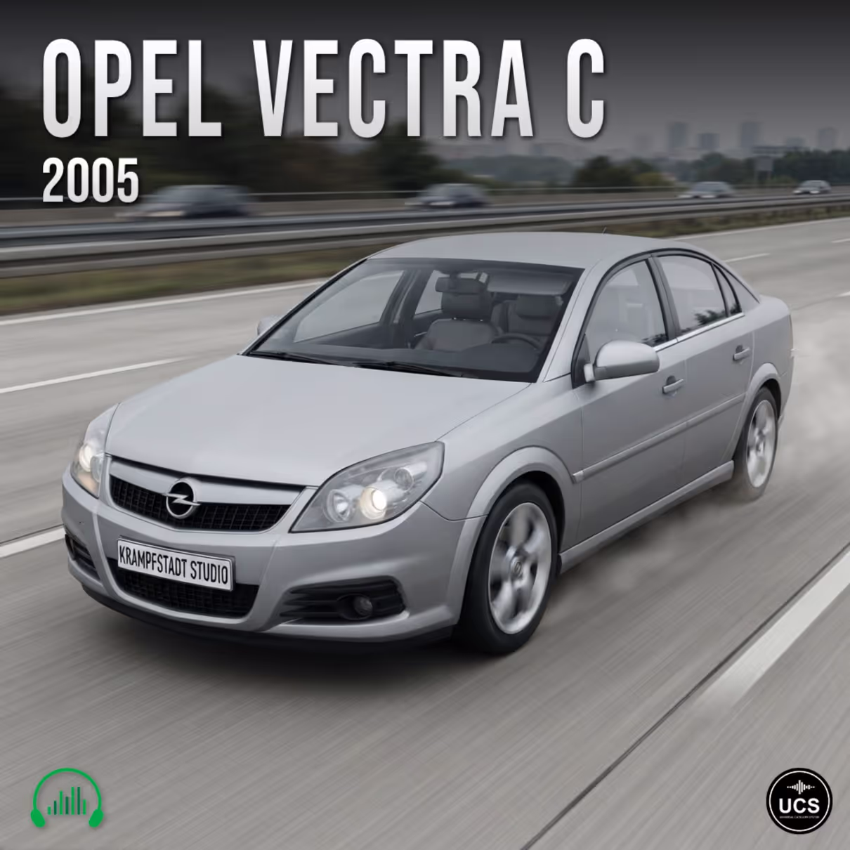 Opel Vectra C 2005 large family car sound effects library by Krampfstadt Studio