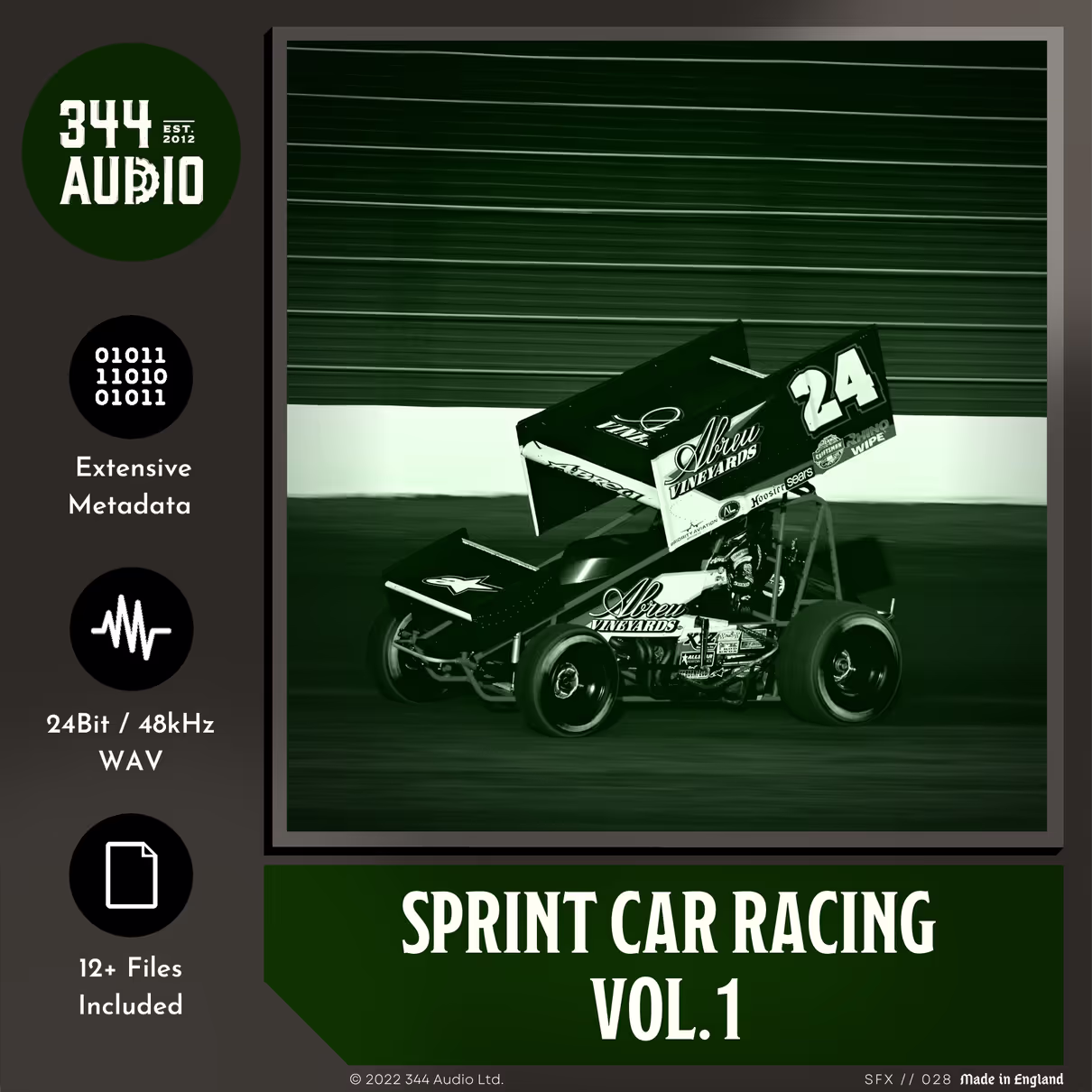 Sprint Car Racing sound effects library by 344 SFX