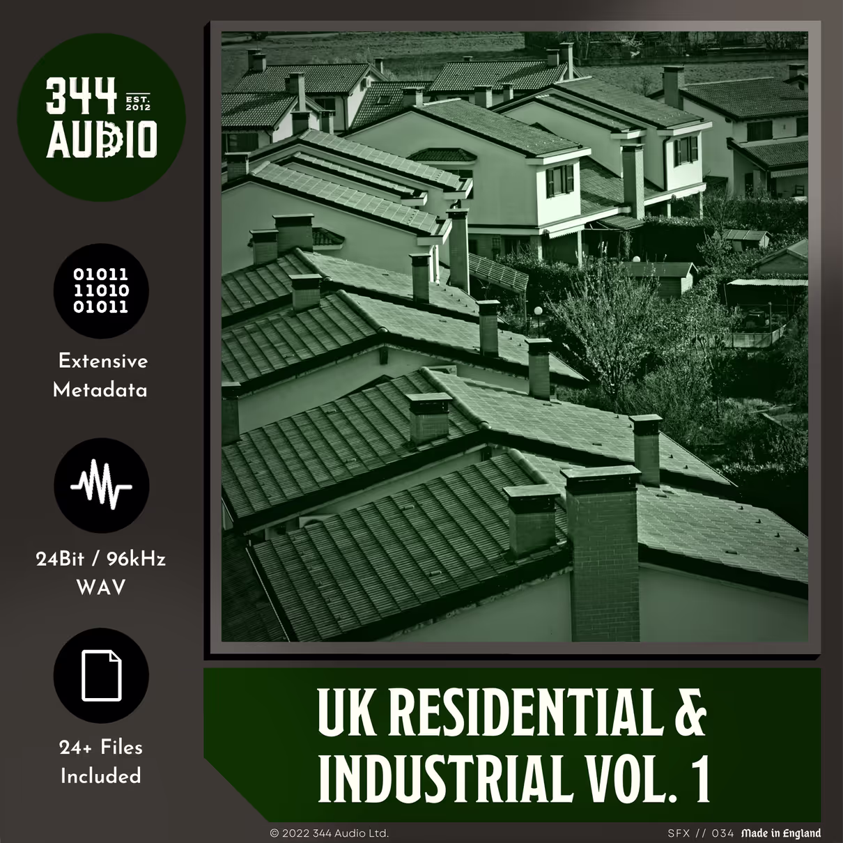 UK Residential & Industrial sound effects library by 344 SFX
