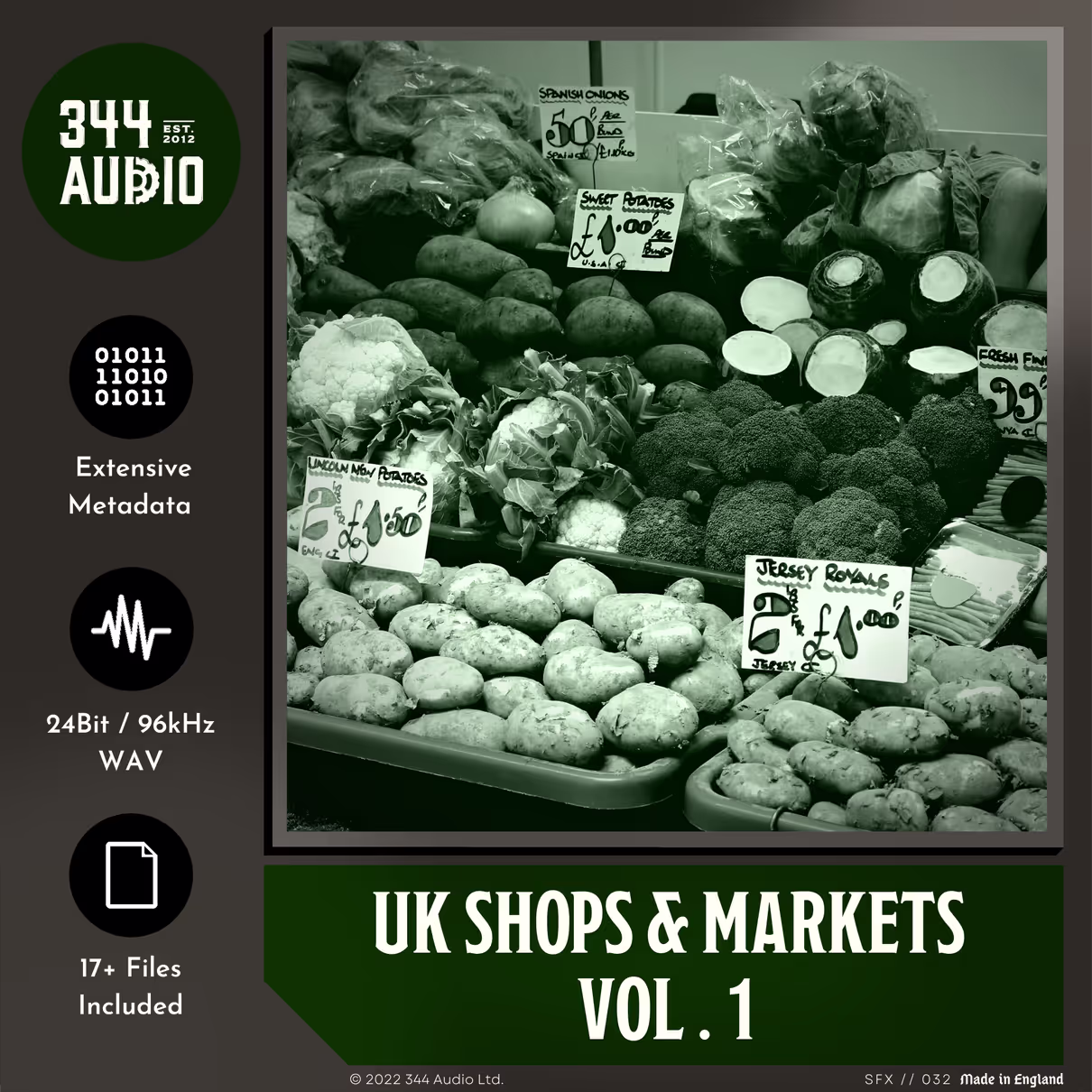 UK Shops & Markets sound effects library by 344 SFX