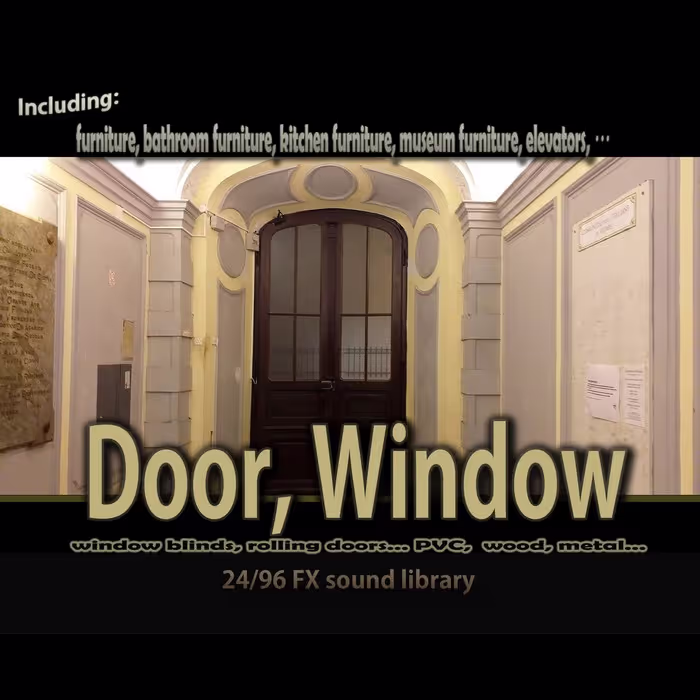 Door, Window sound effects library by IVO VICIC SOUND LIBRARIES