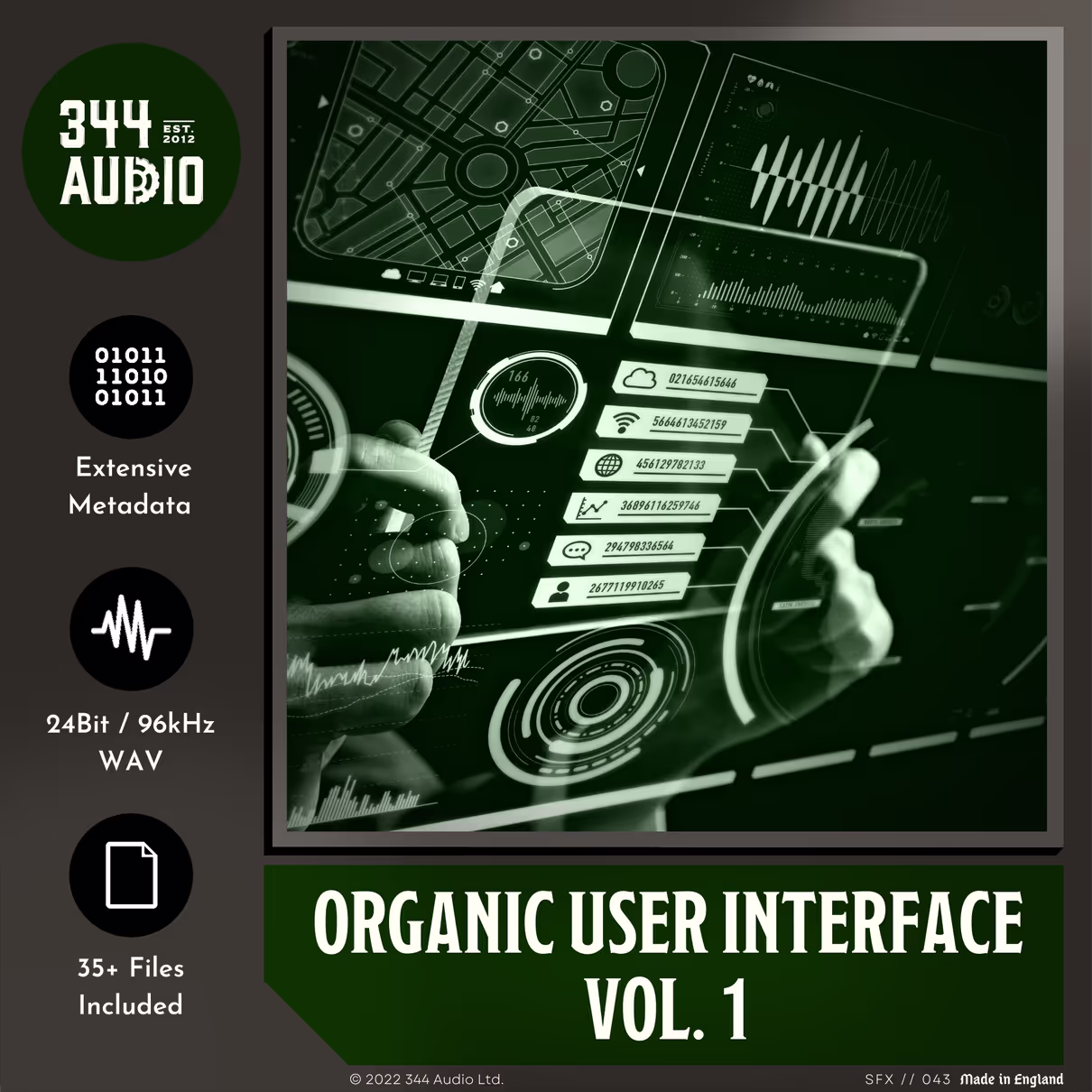 Organic User Interface sound effects library by 344 SFX